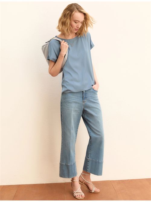 Blusa in raso stretch - CARTA DA ZUCCHERO EMME MARELLA | EMMRAMO130/007